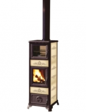 Kaminofen »Norah Forno«, Gusseisen, 7,2 kW, zweifarbig glasiert