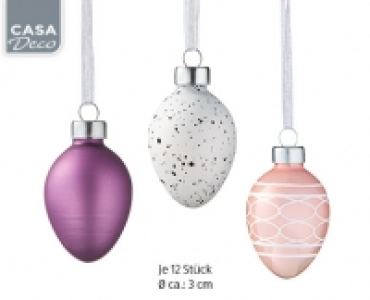 CASA Deco Deko-Ostereier aus Glas 2.59 €