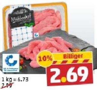 MÜHLENHOF Frisches Puten-Geschnetzeltes 2.69 €