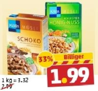 KÖLLN Müsli 1.99 €