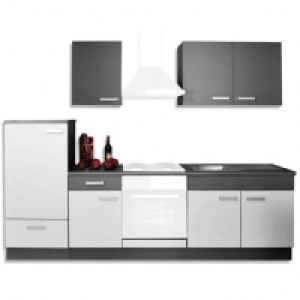 Roller  K&uuml;chenblock GRETA - hellgrau-graphit - 270 cm breit