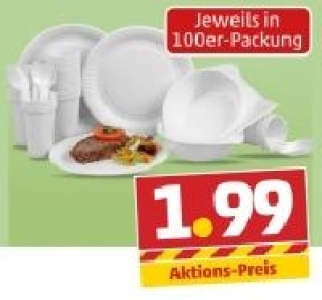 SYLVANA Party-Einweggeschirr 1.99&nbsp;&euro;