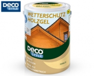 DECO STYLE®Wetterschutz-Holzgel, 5 l 12.99 €