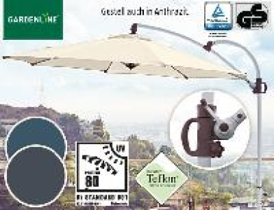 Aldi Süd Gardenline Aluminium Ampelschirm ca. 3 m