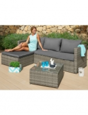 Loungeset &raquo;Phoenix&laquo;, 8-tlg., Ecklounge, Tisch 61x61 cm, Polyrattan,ink 399.99&nbsp;&euro;