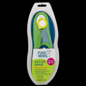 Fusswohl 3in1 Gel Sohle für Frauen