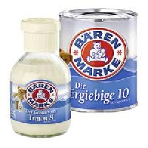 B&auml;renmarke Kondensmilch Die Ergiebige oder Kaffeetraum