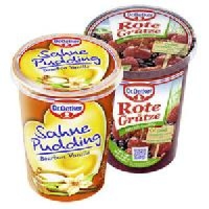 Dr. Oetker Sahne Pudding oder Gr&uuml;tze