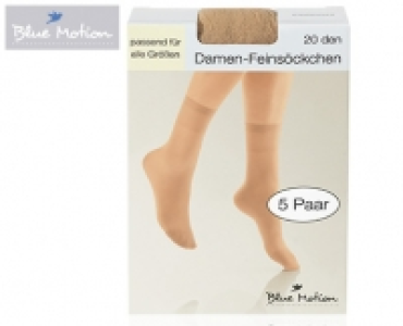 Blue Motion Feinsöckchen, 20 den, 5 Paar 1.49 €