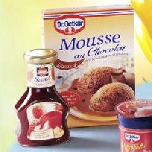 Dr. Oetker Mousse oder Schwartau Dessert-Sauce