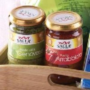 Sacla Pasta-Saucen oder Pesto