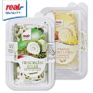 Frischk&auml;se-Rolle mit Schnittlauch oder Ananas-Mandel