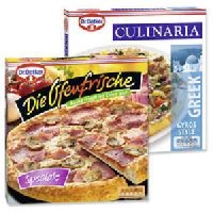 Dr. Oetker Ofenfrische Pizza Speciale oder Culinaria Greek S