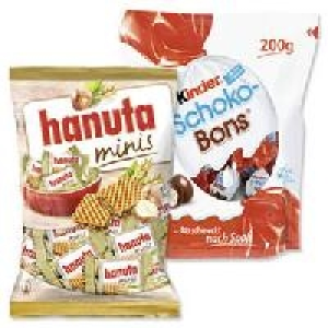 hanuta minis, Schoko-Bons oder kinder country