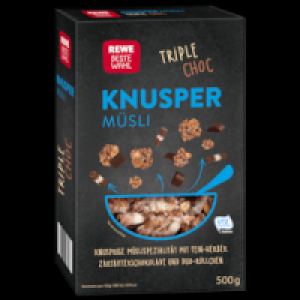 REWE Beste Wahl Knusper M&uuml;sli Triple Choc 1.49&nbsp;&euro;