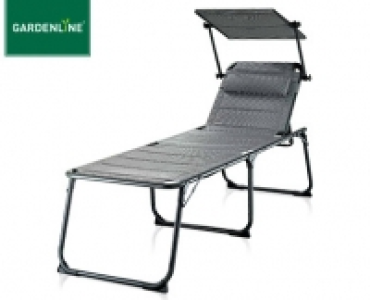 GARDENLINE®Aluminium-Komfort-Sonnenliege XXL 59.99 €