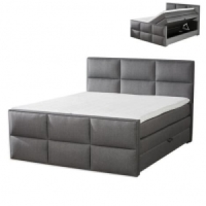 Boxspringbett FLORENZ - H3 - grau - Bettkasten - 180x200 cm 1,299.00 €