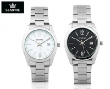 SEMPRE Armbanduhr mit Edelstahlband 9.99 €