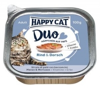 Fressnapf  Happy Cat Duo Häppchen auf Paté 12x100g