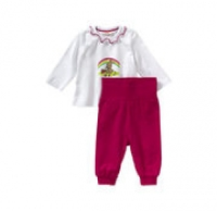 Baby-Mädchen-Set mit Hasen-Frontaufdruck, 2-teilig 5.99 €