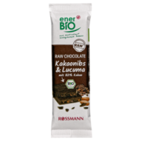 Rossmann Enerbio Bio Raw-Chocolate Riegel Kakaonibs < Lucuma