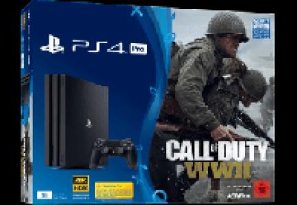 SONY PlayStation 4 Pro 1TB Schwarz + Call of Duty WWII + Thats You Vo