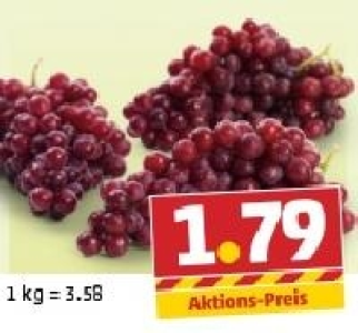 Tafeltrauben, rosé kernlos 1.79 €