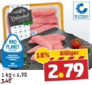 MÜHLENHOF Frisches Hähnchen-Innenbrustfilet 2.79 €