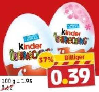 KINDER Überraschungs-Ei 0.39 €