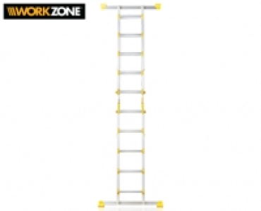 WORKZONE®Multifunktionsleiter, 4 x 5 Sprossen 99.99 €
