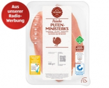 meine METZGEREI Puten-Ministeaks 1.99 €