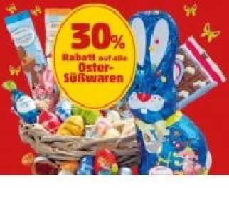 30% Rabatt auf alle Oster-S&uuml;&szlig;waren