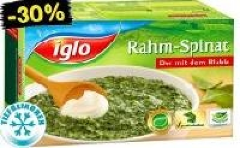 iglo Spinat 1.11 €
