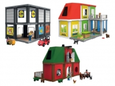 Lidl  PLAYTIVE&reg; JUNIOR Supermarkt/Bauernhof/Wohnhaus