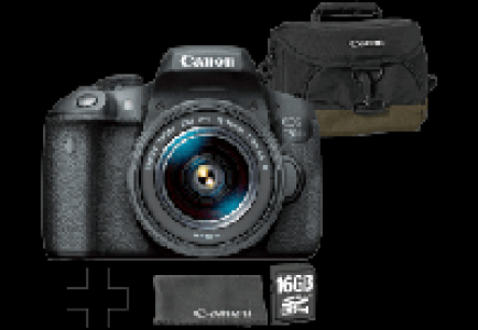 CANON EOS 750D VUK DFIN III Spiegelreflexkamera 24.2 Megapixel mit Obj