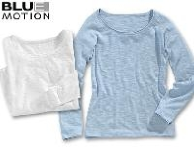 Blue Motion Pullover Slub-Optik