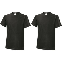 Plus  Herren Unterzieh Shirt 2er schwarz V-Neck Gr. XL
