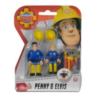 Plus  Feuerwehrmann Sam Figuren - Serie 1, Doppelpack: Elvis & Penny