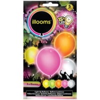 Plus  illooms LED Luftballons, 5er Pack - Sommerpack