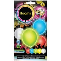 Plus  illooms LED Luftballons, 5er Pack - gem. 5er-Pack