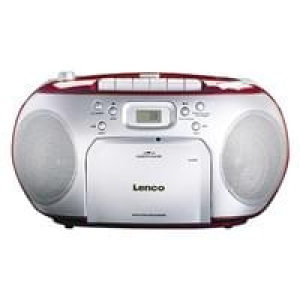 Lenco Stereo-CD-Radio SCD 410 , Netz- und Batteriebetrieb, Kassettende