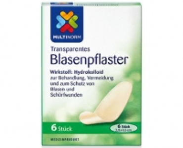 MULTINORM 6 transparente Blasenpflaster 2.95 €