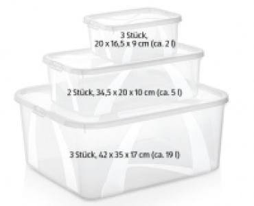 EASY HOME&reg;Klarsichtboxen-Set, 8-teilig 12.99&nbsp;&euro;