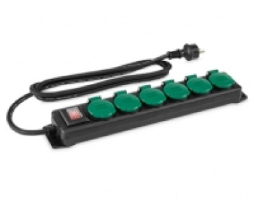 EASY HOME®Außensteckdosenleiste, 6-fach