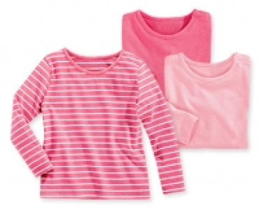 Aldi Süd  impidimpi Kleinkinder-Basic-Langarmshirts, 3 Stück