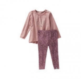 Baby-Mädchen-Set mit Blümchen-Muster, 2-teilig 7.99 €