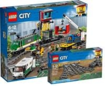 LEGO® City Güterzug (60198) + LEGO® City Set Weichen (60238)
