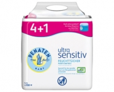 PENATEN Baby-Feuchttücher 4 + 1 3.49 €