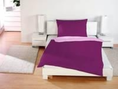 Nicki Bettwäsche 135x200, Farbe: Pink Violett
