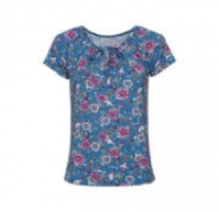 Damen-T-Shirt mit modernem Blumenmuster 6.39 €